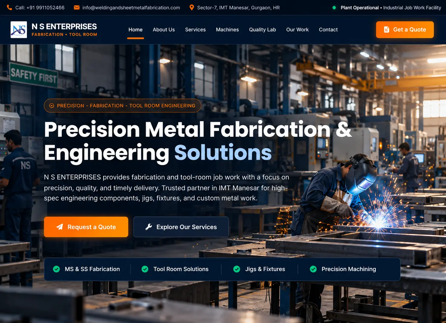 manufacturing company Website