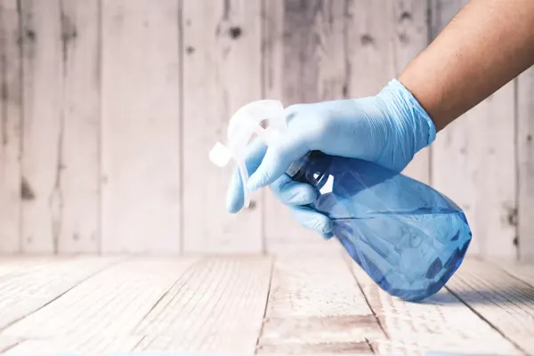 Concept design demonstration showing healthcare terminal cleaning and sanitation