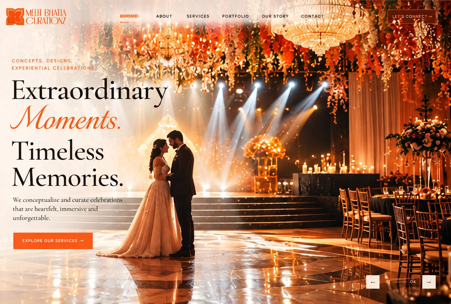 Event Management company Website