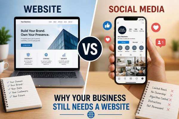 Website vs Social Media  Why Your Business Still Needs a Website